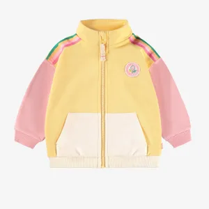 Veste jaune en coton français, bébé || Yellow jacket in French terry, baby