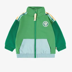 Veste verte en coton français, bébé || Green jacket in French terry, baby