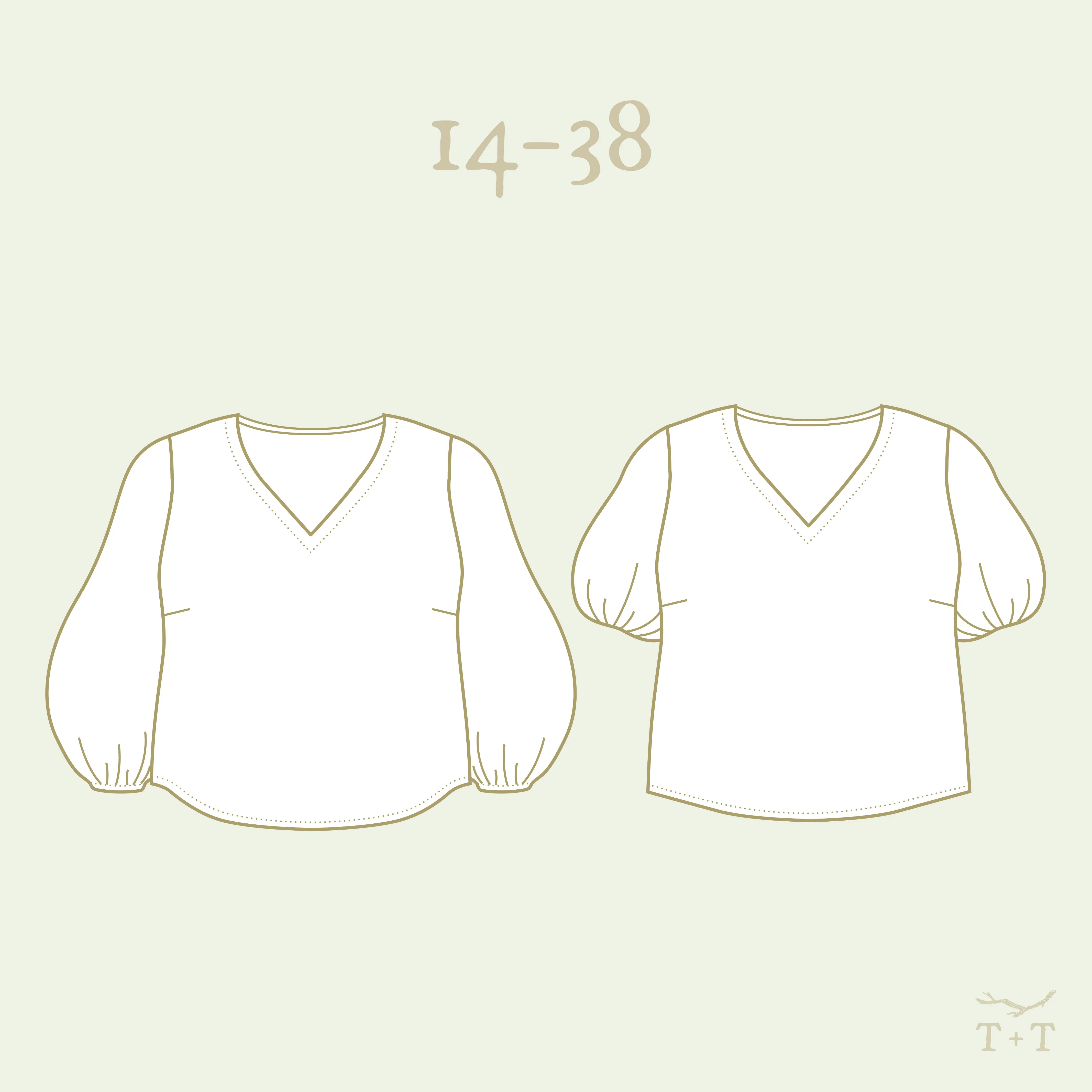 Vista Top Sewing Pattern - Women's/Curved Fit