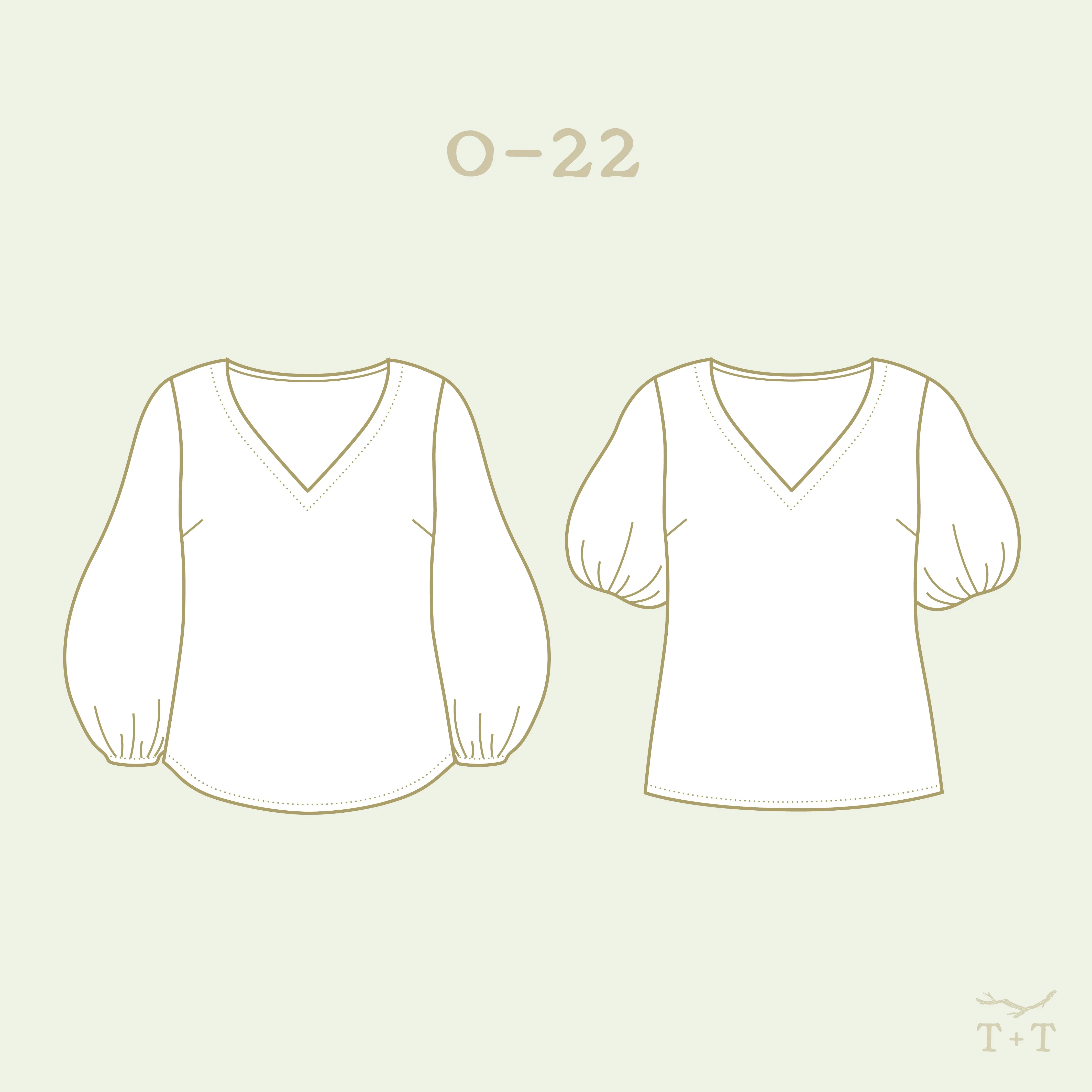 Vista Top Sewing Pattern - Women's/Curved Fit