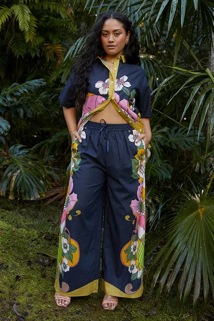 Vivid Elastic Waist Pant