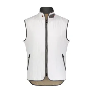 White Lightweight Quilted Vest