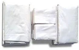 White T130 Muslin Bed Sheets - Flat Sheets