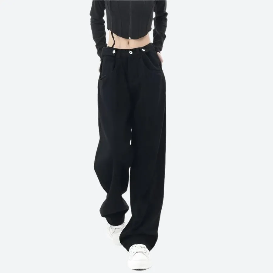 Wide Leg High Waist Casual Pants