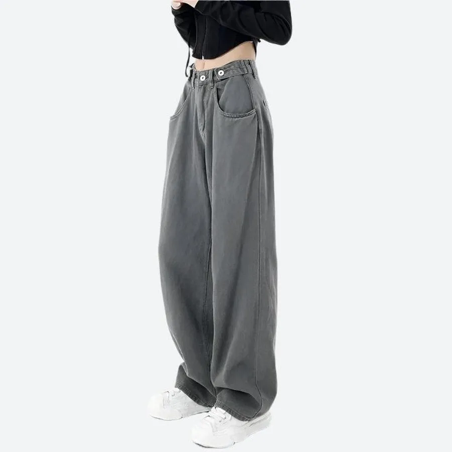 Wide Leg High Waist Casual Pants