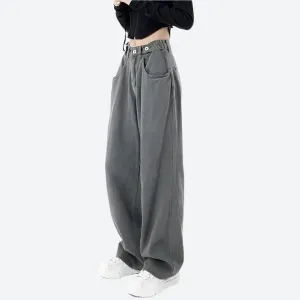 Wide Leg High Waist Casual Pants