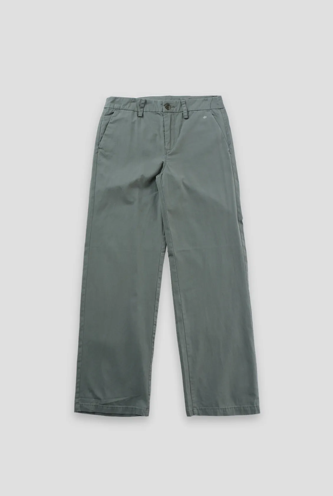 WIDE LEG PANTS IN LODEN GREEN