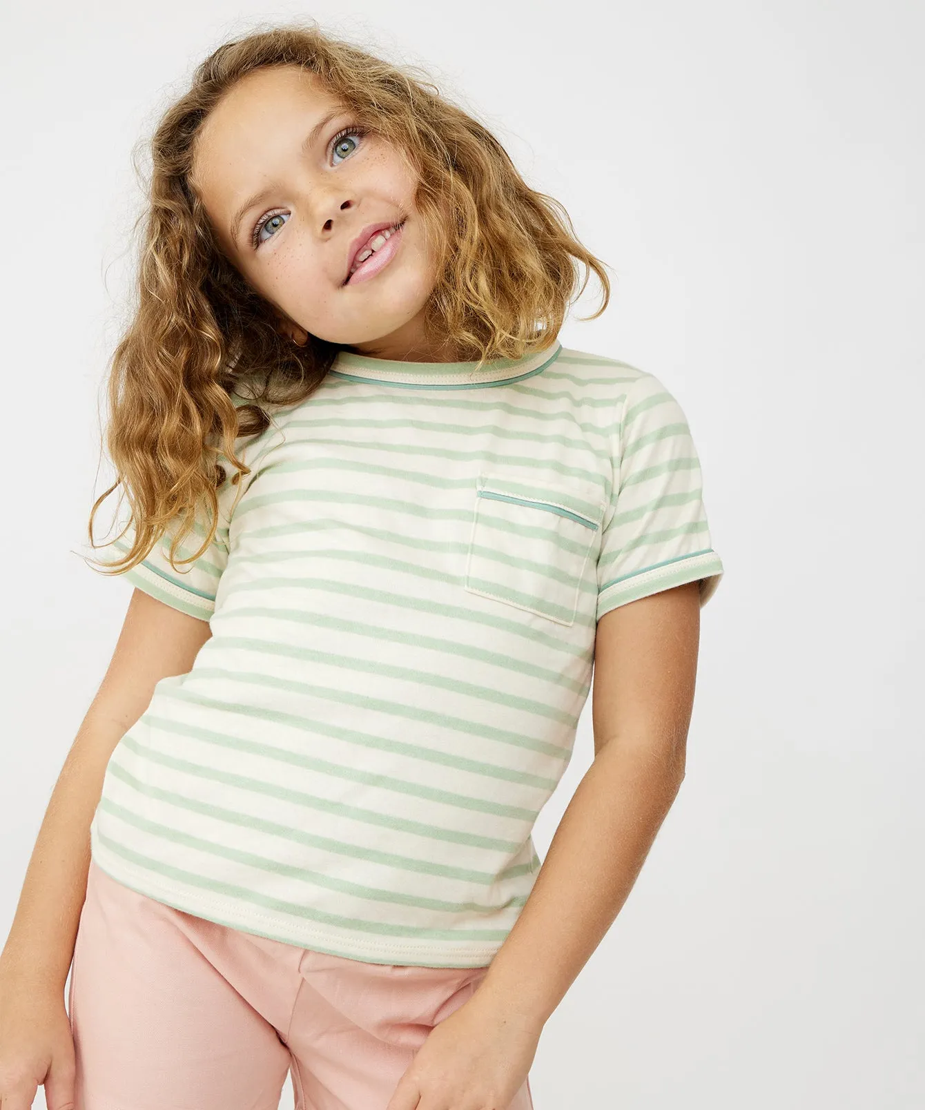Willie T-Shirt, Kiwi Stripe