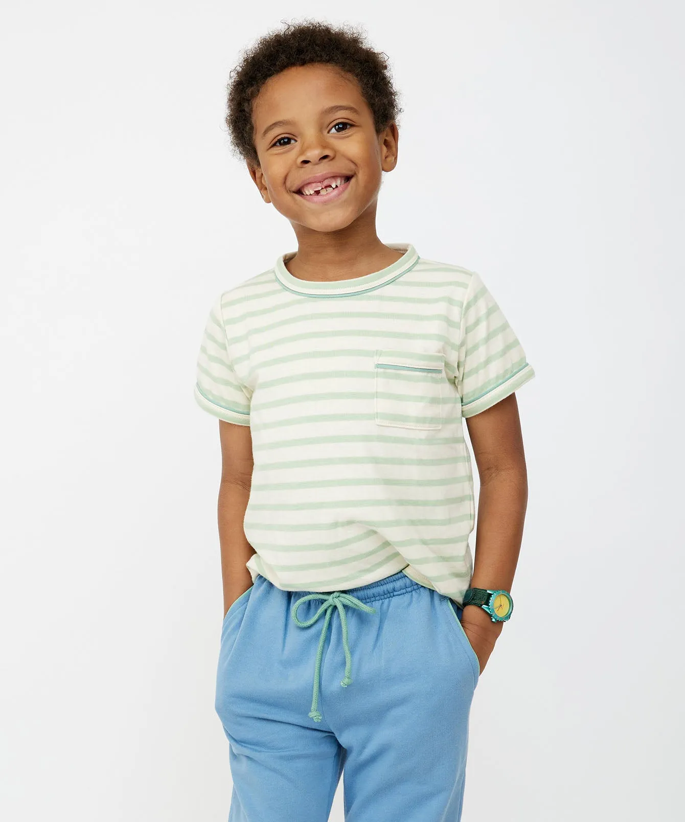 Willie T-Shirt, Kiwi Stripe