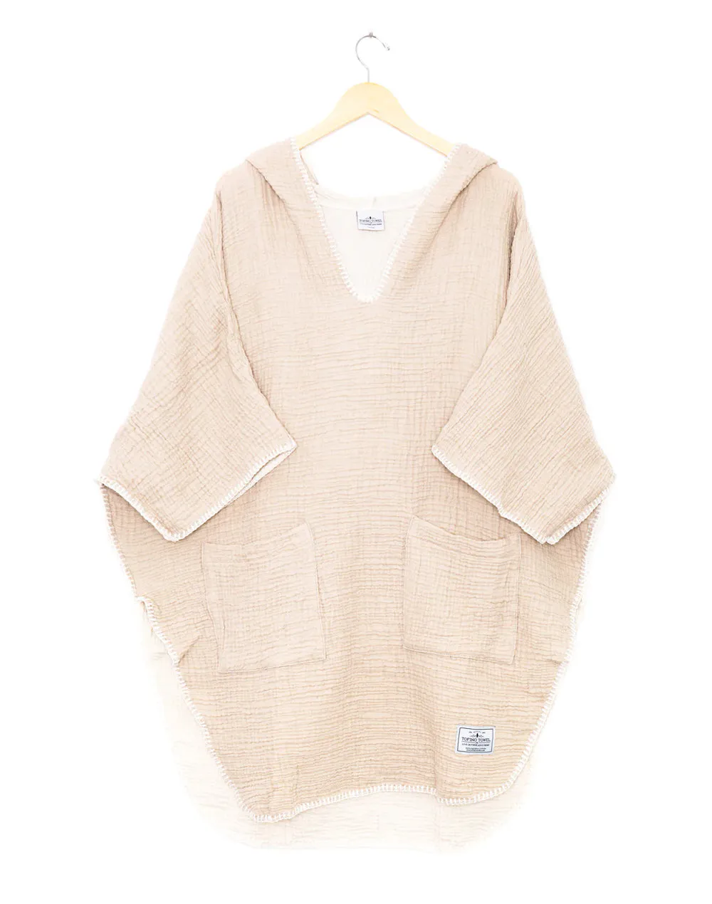 Women's Cocoon Muslin Poncho Cover Up