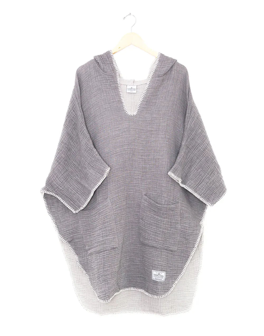 Women's Cocoon Muslin Poncho Cover Up