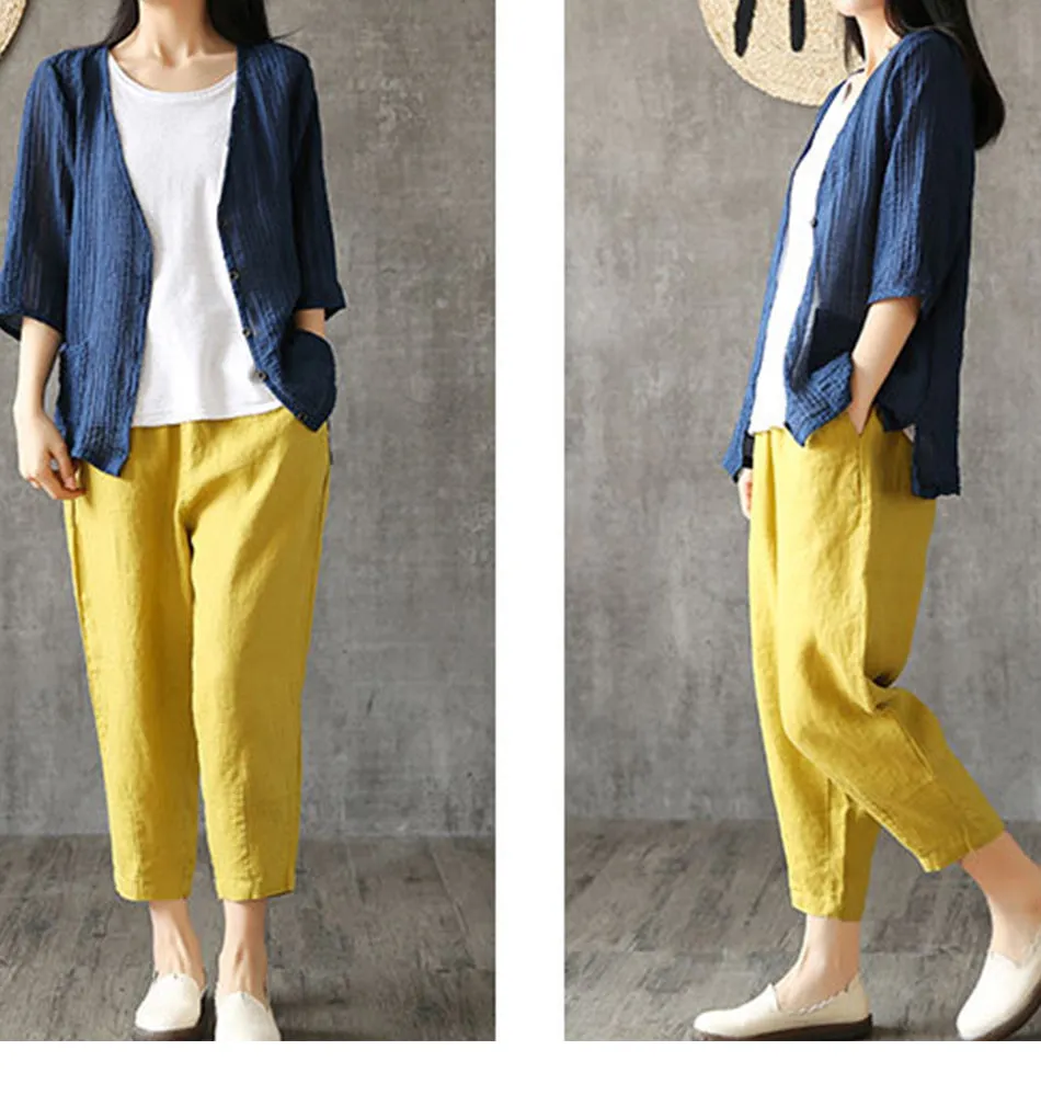 Women's Cotton & Linen Summer Pant..
