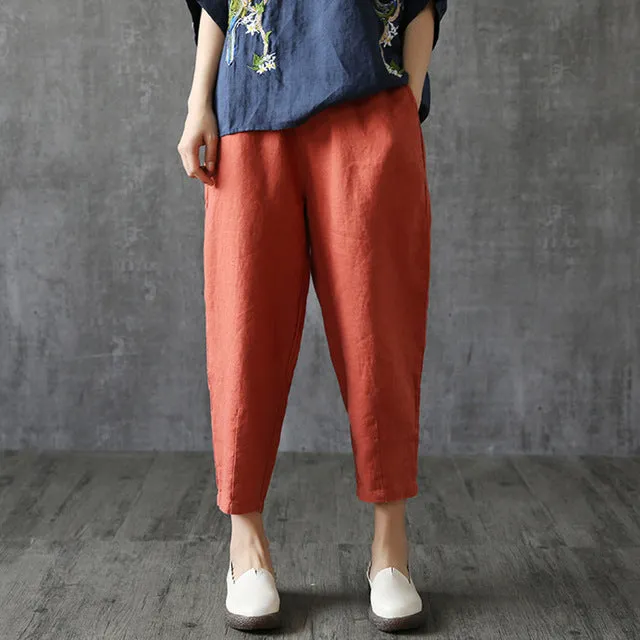 Women's Cotton & Linen Summer Pant..