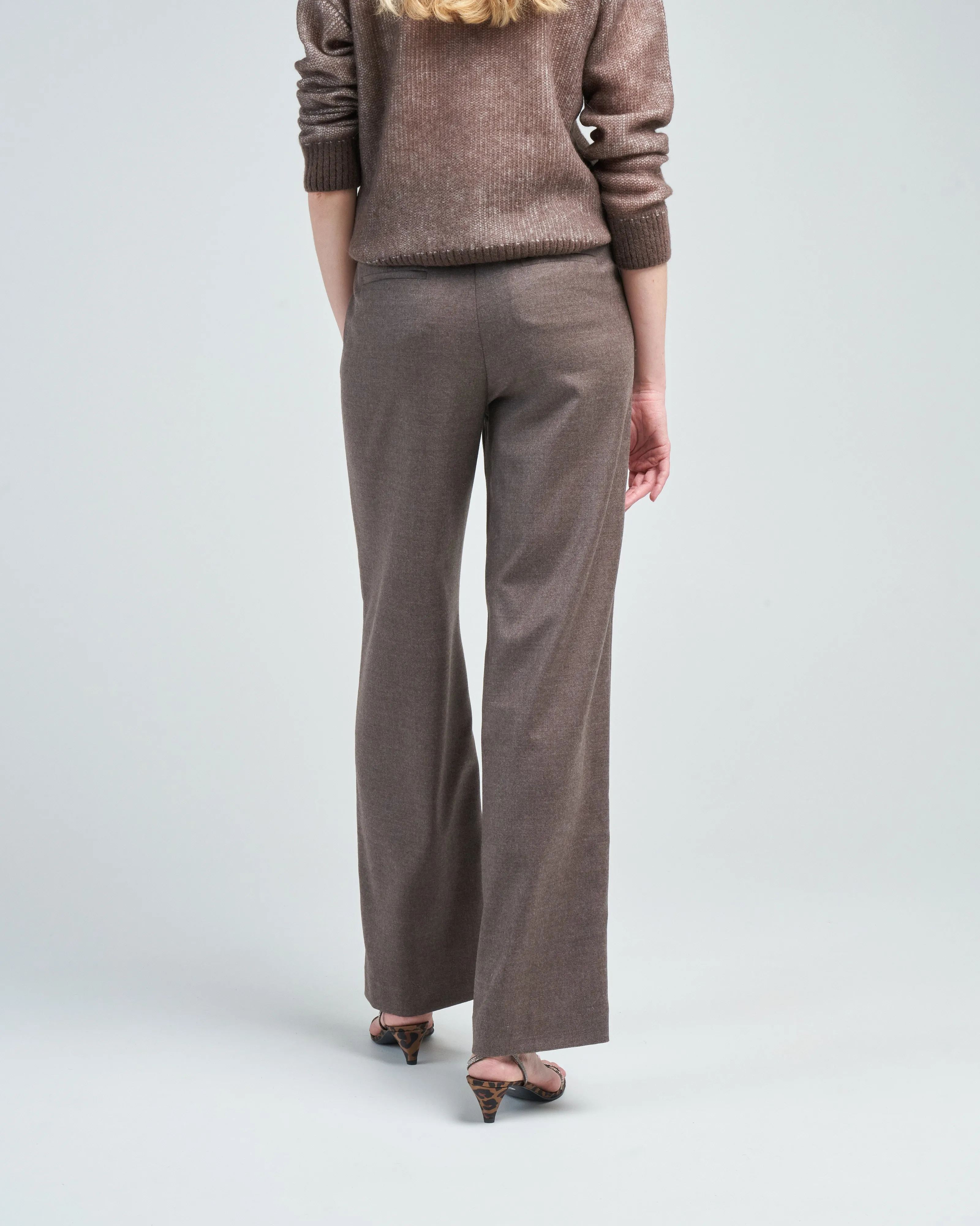 wool pants with lurex