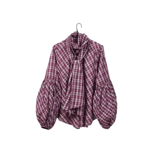 Zadie Shirt - Burgundy Plaid